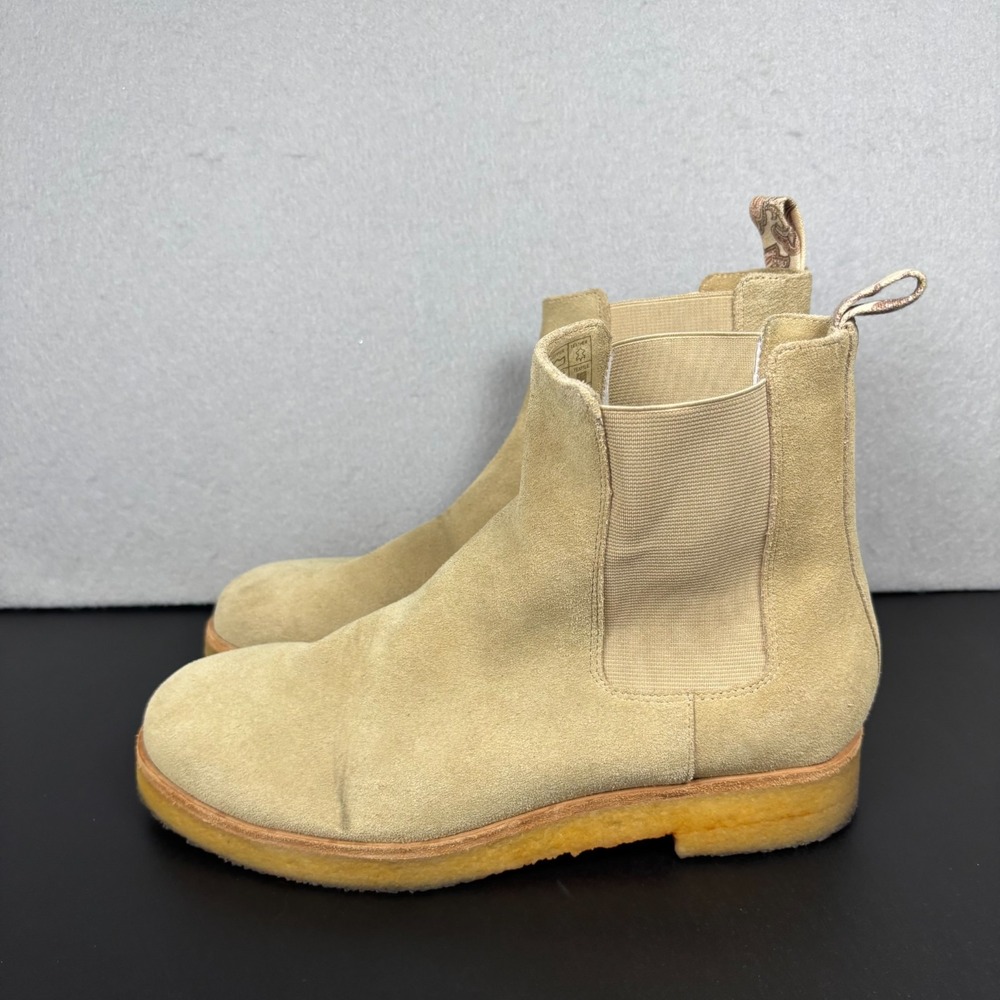 Band of Gypsies Ophir Chelsea Boots Womens Sz 8.5 Beige Suede Boho Ankle Booties